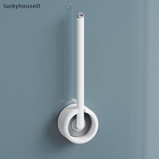 Luckyhouse0^^ แปรงซิลิโคน ด้ามจับยาว สําหรับทําความสะอาดห้องน้ํา