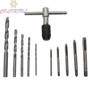 【COLORFUL】Tap Wrench Drill Bit Set Hand Tool Hand Wrench M3/M4/M5/M6/M8 T-Handle Wrench