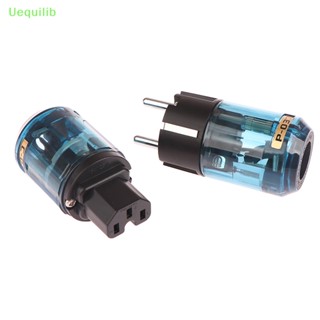 Uequilib ใหม่ อะแดปเตอร์ซ็อกเก็ตเชื่อมต่อพาวเวอร์ซัพพลาย P-037 C-037 EU C-037 IEC ตัวผู้ ตัวเมีย HIFI-End 1 ชิ้น