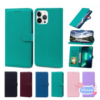 เคสโทรศัพท์หนัง PU ฝาพับ พร้อมช่องใส่บัตร สีพื้น สําหรับ Google Pixel 8 Pro 7A 6A 5A 5 XL 7 Pro 6 Pro