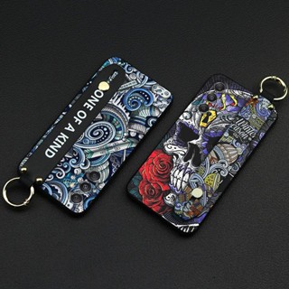 Phone Holder Anti-dust Phone Case For Samsung Galaxy M34 5G/SM-M346B Wristband Lanyard ring Anti-knock Graffiti Durable