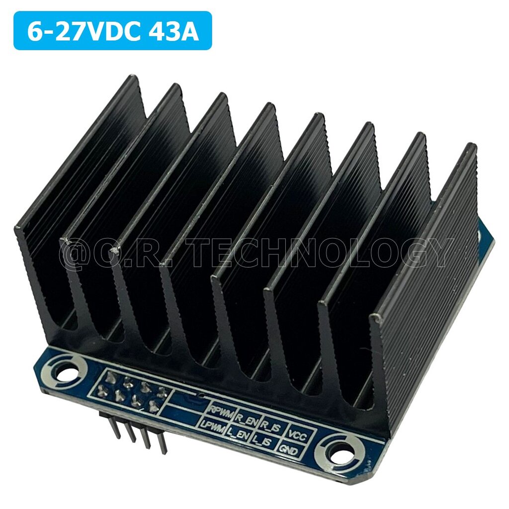 (1ชิ้น) NA105 โมดูลขับมอเตอร์ 6-27VDC 43A High Power Motor Driver BTS7960 ไดร์ฟมอเตอร์ กระแสสูง รูปที่ 4