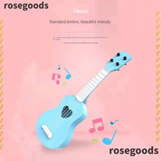 Rosegoods1 เครื่องดนตรีกีตาร์จําลอง ของขวัญวันเกิด สําหรับเด็ก