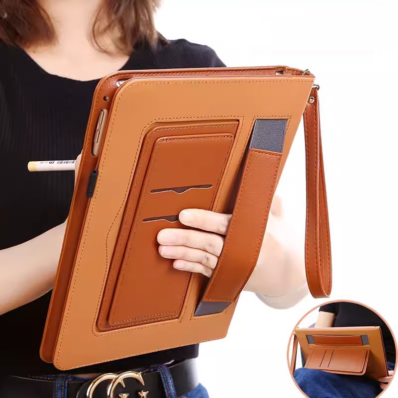 เคสหนัง ฝาพับ พร้อมช่องใส่บัตร หรูหรา สําหรับ iPad Pro 12.9 2015 2017 Pro 12.9 Pro 11 2022 21y 20y 1