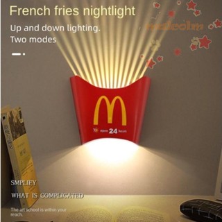 Malcolm โคมไฟกลางคืน LED รูป M Kee เรืองแสง ชาร์จ USB สําหรับแขวนตกแต่งผนัง