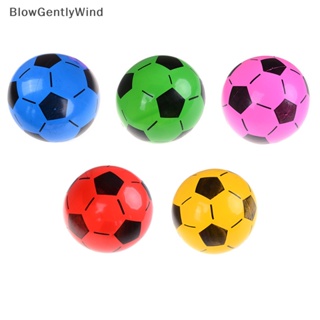 Blowgentlywind ลูกบอลฟุตบอล PVC แบบเป่าลม ของเล่นชายหาด สําหรับเด็ก 1 ชิ้น BGW