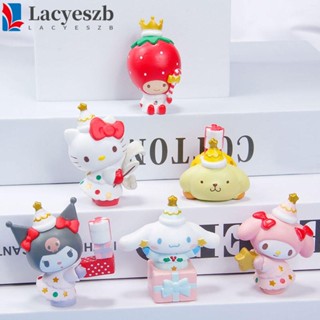 Lacyeszb โมเดลฟิกเกอร์ PVC รูปการ์ตูนอนิเมะ Kuromi น่ารัก ขนาดเล็ก ของขวัญ ของเล่นสําหรับเด็ก