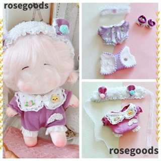 Rosegoods1 เสื้อผ้าตุ๊กตา ผ้าลูกไม้ ขนาด 20 ซม. พร็อพถ่ายภาพ สําหรับบ้านตุ๊กตา