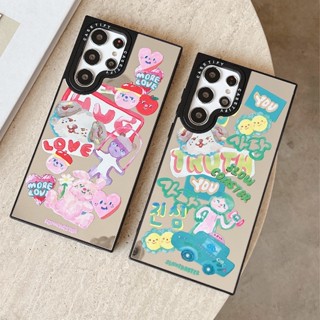 【Doll Dog Cat】Casetify เคสโทรศัพท์มือถือแบบนิ่ม กันกระแทก ลายสุนัข พร้อมกระจก แฟชั่น คุณภาพสูง สําหรับ Samsung s23ultra s23 s23+ s22ultra