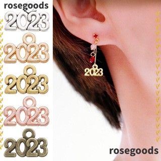 Rosegoods1 ต่างหูอัลลอย ห้อยจี้ ของที่ระลึก รับปริญญา 2023 100 ชิ้น