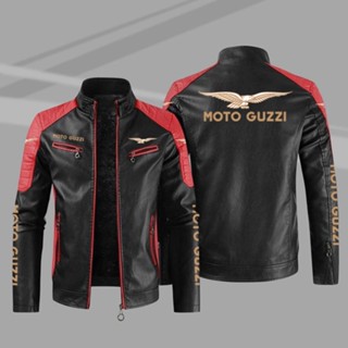 MOTO GUZZI LOGO jacket windbreaker V85 TT V7 V9 Bobber GT8V motorcycle riding leather long-sleeved thin section rainproof jacket