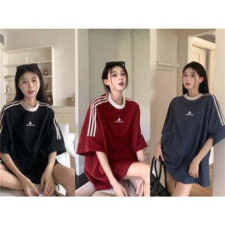 เสื้อยืดแขนสั้น ผ้าฝ้าย 100% ปักลายการ์ตูน สไตล์สปอร์ตเรโทร สําหรับผู้หญิง