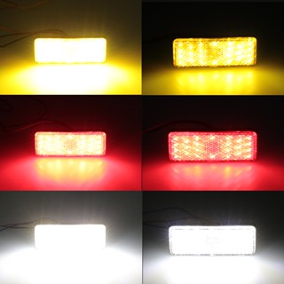 Urbanroad หลอดไฟเลี้ยว LED 24 ดวง ทรงสี่เหลี่ยมผืนผ้า สําหรับรถจักรยานยนต์ รถบรรทุก 1 ชิ้น