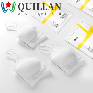 Quillan เสื้อชั้นในสตรี แบบใช้แล้วทิ้ง สายรัด พร้อมแผ่นหน้าอก บราเล็ตต์ แบบใช้แล้วทิ้ง ชุดชั้นในสตรี ชุดชั้นในผ้าฝ้ายไร้สาย สําหรับผู้หญิง โรงแรม