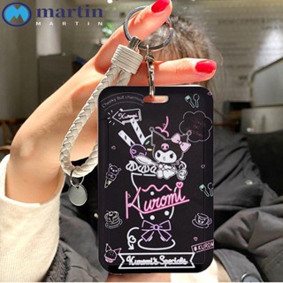 Martin กระเป๋าใส่บัตรเครดิต พวงกุญแจ ลายการ์ตูน Kawaii Bus Melody แบบพกพา