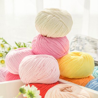 50g 97% Cotton Hand Knitting Yarn Soft Crochet Yarn(15-28) Clearance sale