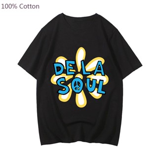 เสื้อยืด พิมพ์ลายการ์ตูนอนิเมะ De La Soul น่ารัก สไตล์สตรีท