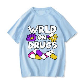 เสื้อยืด พิมพ์ลาย Jjuice Wwrld Emo Rap Medicaments สไตล์เกาหลี ฮาราจูกุ สําหรับผู้ชาย