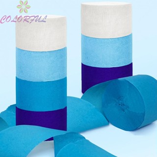 【COLORFUL】Create a Beautiful Party Atmosphere with this Crepe Paper Ribbon Streamer