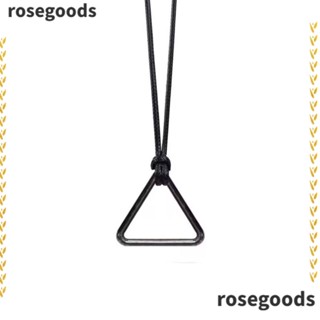 Rosegoods1 สร้อยคอคอสเพลย์ จี้แหวนดึง โลหะ ทรงสามเหลี่ยม เครื่องประดับ สําหรับผู้ชาย