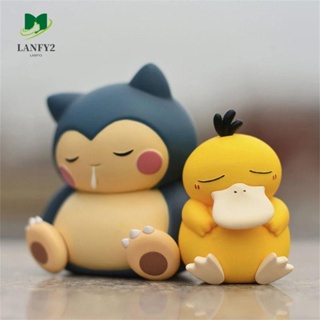 Alanfy โมเดลฟิกเกอร์ PVC รูปการ์ตูนอนิเมะ Psyduck Snorlax น่ารัก ของเล่นสําหรับเด็ก