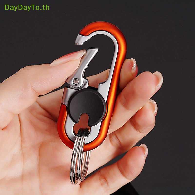 Daydayto พวงกุญแจโลหะ แฟชั่น สร้างสรรค์ สําหรับรถยนต์ ปีนเขา ตั้งแคมป์