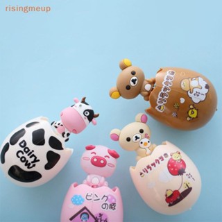 [risingmeup] ที่วางแปรงสีฟันพลาสติก ลายการ์ตูนสัตว์น่ารัก สําหรับเด็ก