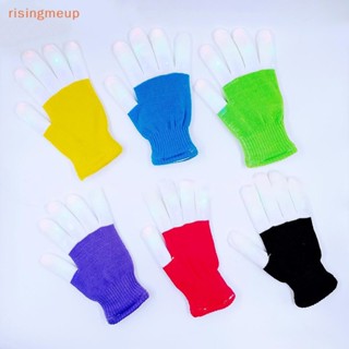 [risingmeup] ถุงมือไฟ LED เรืองแสง กระพริบ ของเล่นฮาโลวีน ตกแต่งปาร์ตี้