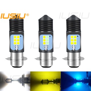 Iusiu Bright T19 หลอดไฟตัดหมอก Led 3030 12SMD H6W H4 P15D BA20D H6 DC12V 6000K สีขาว สําหรับรถจักรยานยนต์