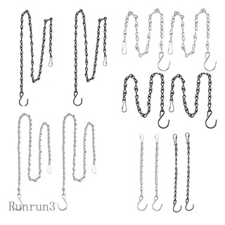 Run โซ่แขวนกระถางต้นไม้ ตะกร้า และโคมไฟ สําหรับให้อาหารนก 2 ชิ้น