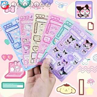 Jestine สติกเกอร์กระดาษ ลาย Guka Cinnamoroll Kawaii Kuromi KT Cat Goo Card Gooka แฮนด์เมด สําหรับตกแต่งของขวัญวันเกิด