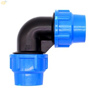 【VARSTR】Elbow 1Pcs 20-50mm Black+Blue Blue Cap Fittings Water Pipe Quick-connect