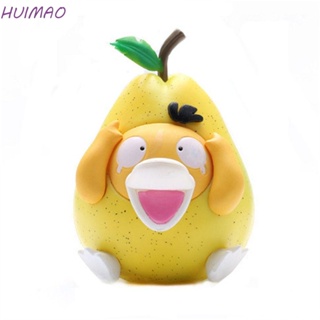 Huimao โมเดลฟิกเกอร์ PVC อนิเมะ Psyduck Kawaii Fruit Pear Psyduck ของเล่นสําหรับเด็ก