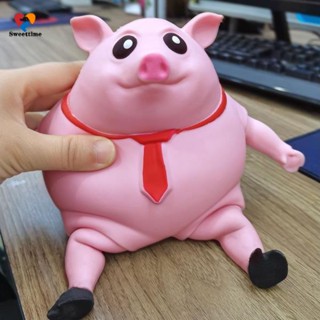 Piggy Squeeze Toy  ของเล่นบีบสกุชชี่ รูปหมู สีชมพู บรรเทาความเครียด สําหรับเด็ก และผู้ใหญ่