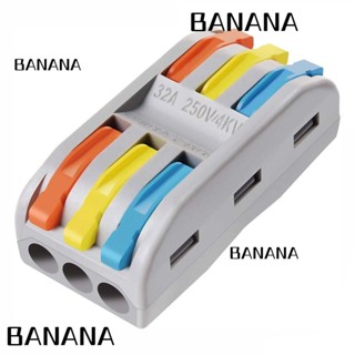 Banana1 ตัวเชื่อมต่อสายไฟ SPL-3 พร้อมน็อตคันโยกสี 28-12 AWG 10 ชิ้น