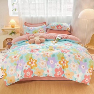 Setผ้าปู (ปลอกหมอน+ลอกหมอนข้าง+ผ้าปู) ผ้าปูที่นอน รัดมุม360องศา 12นิ้ว Bedding Sheet ผ้าปูที่นอน6ฟุต/5ฟุต/3.5ฟุต