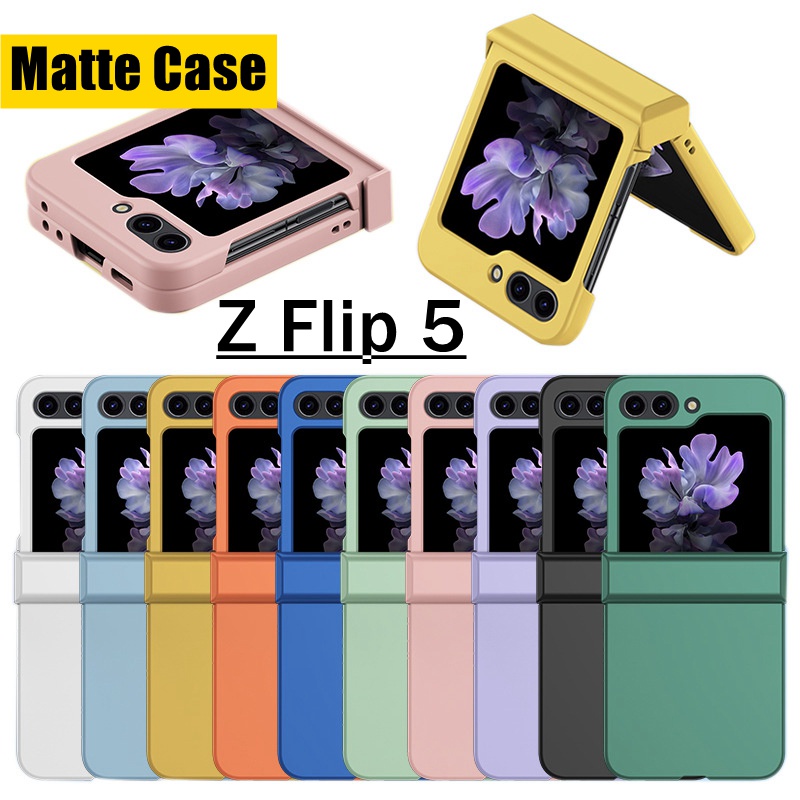 เคสโทรศัพท์มือถือ PC เนื้อแมตต์ สําหรับ Samsung Galaxy Z Flip 5 Ssnsung Z Flip5