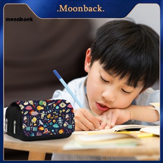 &lt;moonback&gt; กระเป๋าดินสอ แบบพกพา ลายนักบินอวกาศท้องฟ้ากลางคืนน่ารัก สะดวก