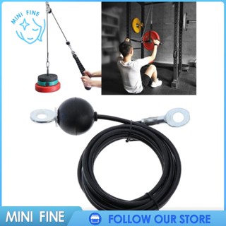 [ Heavy Duty Fitness LAT Lift Pulley Cable System Steel Rope, Biceps, Triceps Roller home and gym อุปกรณ์เปลี่ยนสายเคเบิล