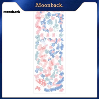 &lt;moonback&gt; แผ่นสติกเกอร์ ขนาดเล็ก สําหรับตกแต่งสมุดภาพ 1 แผ่น