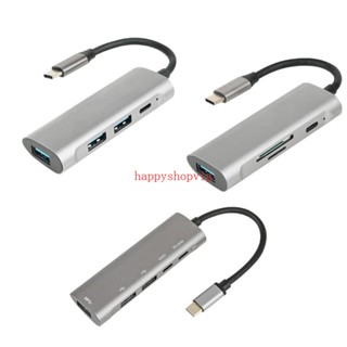 Hsv เครื่องอ่านการ์ดรีดเดอร์ Type C เป็น USB 3 0 2 0 พอร์ต อลูมิเนียม อเนกประสงค์