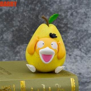 Darby ฟิกเกอร์ PVC อนิเมะ Psyduck Kawaii Fruit Under Pressure Pear Psyduck ขนาด 9 ซม. ของเล่นสําหรับเด็ก