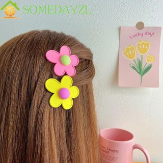 Somedayzl กิ๊บติดผม, กิ๊บติดผม ดอกไม้ สีแคนดี้, ปิ่นปักผมพลาสติก สําหรับผู้หญิง