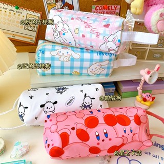 กล่องเครื่องเขียน ขนาดใหญ่ จุของได้เยอะ แบบพกพา ลาย Cinnamoroll น่ารัก สําหรับนักเรียน