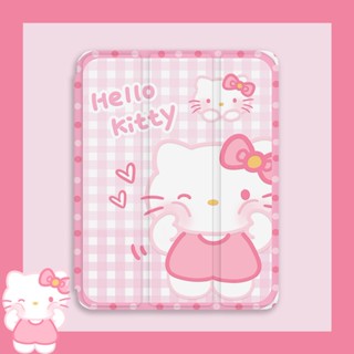 น่ารัก Hello Kitty ลวดลายอนิเมะ กันกระแทก เคสไอแพด พร้อมช่องใส่ดินสอ for ipad Air5 4 ipad 2022 Gen10 Gen9 Gen8 เคสไอแพด mini6 5 4 ipad case Gen7 Gen6 ipadpro 2021 สําหรับ ipad 10.2 นิ้ว ipad 8 9 Mini 6 Air 3