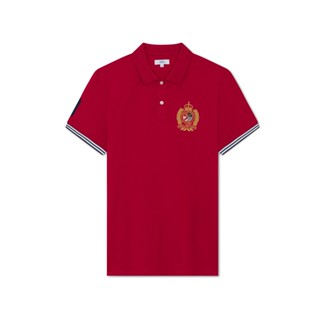 AIIZ (เอ ทู แซด) - เสื้อโปโลผู้ชาย ผ้าคอตตอน สแปนเด็กซ์ ปักตราสัญลักษณ์ Mens Embroidery Stretch Polo Shirts