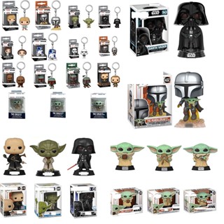 โมเดลฟิกเกอร์ Funko Pop Star Wars Baby Yoda Mandalorian Darth Vader The Child ของเล่นสําหรับเด็ก