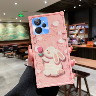 ใหม่ เคสโทรศัพท์มือถือแบบแข็ง กันกระแทก ลายกระต่าย สีชมพู ม่วง แฟชั่น สําหรับ Realme 10T 10 Pro 10 Pro+ 5G 10T Realme10Pro 2023