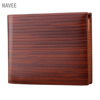 NAVEE กระเป๋าสตางค์ใบสั้นผู้ชาย หนัง PU ลายจุด นุ่ม ทนทาน พกพาสะดวก Billfold