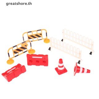 Greatshore ป้ายกรวยจราจร 2 ชิ้น/ชุด สําหรับบ้านตุ๊กตา TH